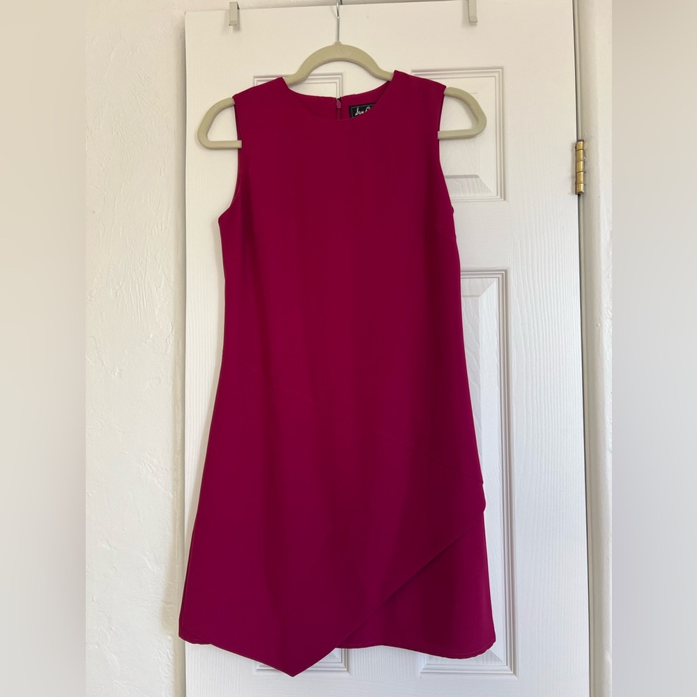 NWT Sam Edelman Women's Straight Crepe Dress with Assymetrical Hem Size 2